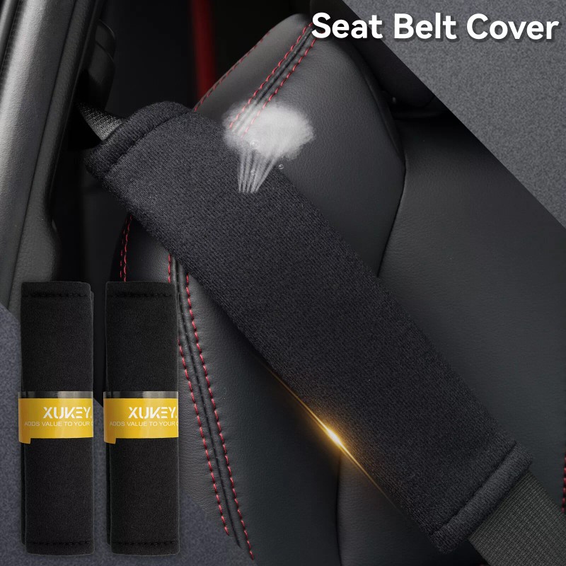 XUKEY 2x Breathable Car Seat Belt Cover Shoulder Pad Strap