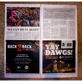 Athens Banner Herald UGA Georgia Bulldogs~Athen