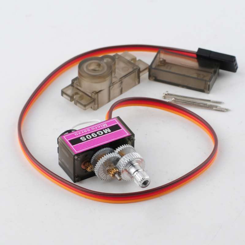 RCmall 4pcs MG90S Servo, Full Metal Gear 9g Micro Servo