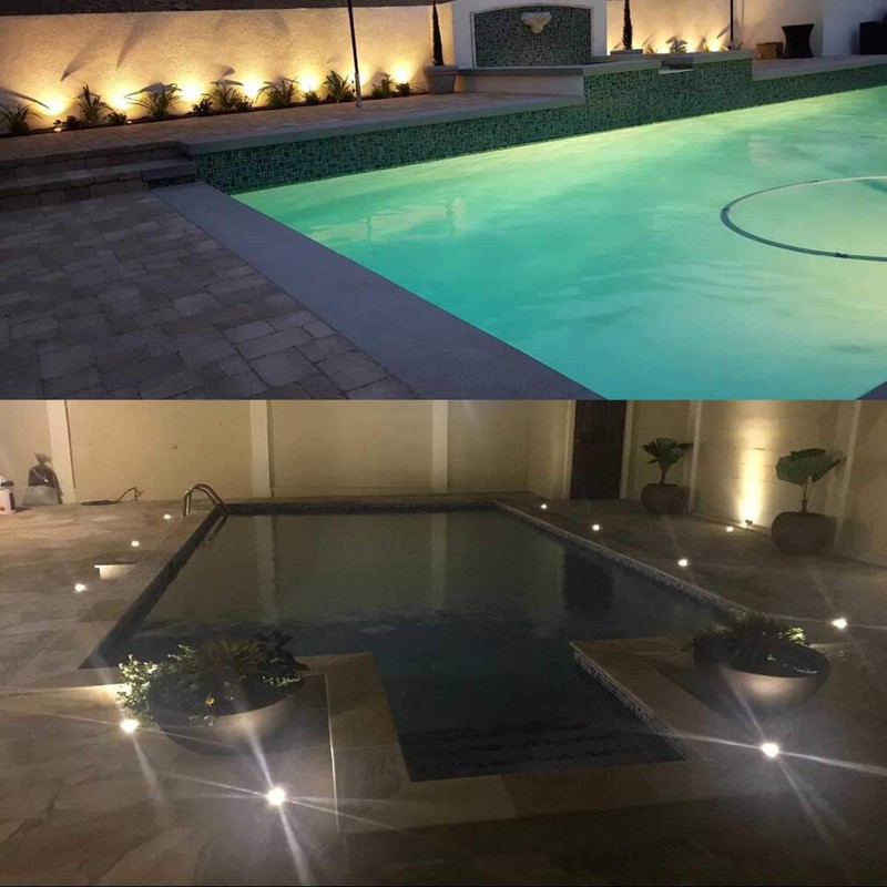 Junview Landscape Lights - LED Well Lights with 8 Pack,