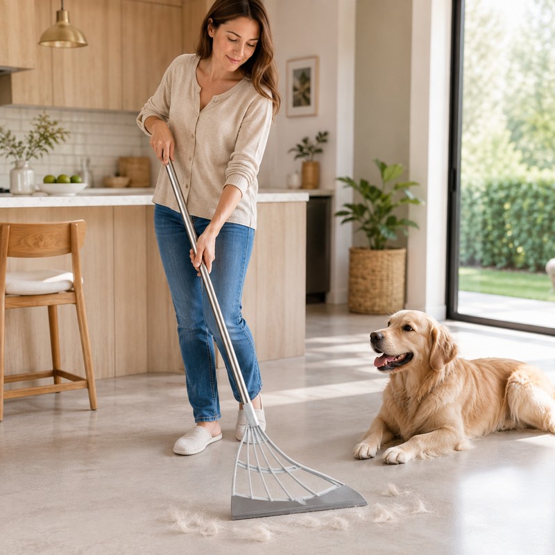 Silicone Broom Wiper Squeegee for Wet and Dry Floor Cleaning