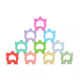 PAPU BABY Juguete Apilable en Forma de Animales de Silicón para bebés y niños pequeños. Juego Didáctico. Rompecabezas Educativos, Bloques de Apilamiento, (Tortuga)