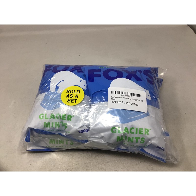 Fox's Glacier Mints Bag 200g (7oz) X 6