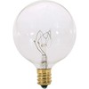 Satco A3922 130V Candelabra Base 25-Watt G16.5 Light Bulb, Clear