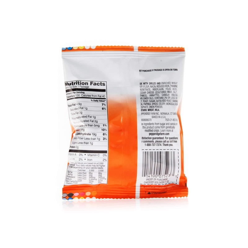 Pepperidge Farm Goldfish Baked Snack Crackers, Cheddar Cheese, 1 Ounce,