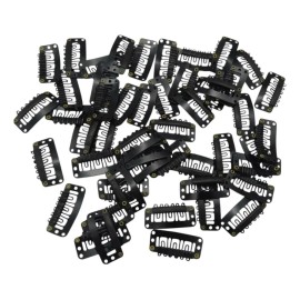 Clips Extensiones 100 Piezas Color Negro