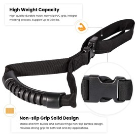 2 Pack car Handle Assist, Adjustable Door Handle Assist with Nylon Grip, Portable Vehicle Support armrest, Mobility Assist Safety Handle for Seniors