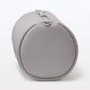 MUJI OHH69A4A Freely Combinable Storage Case, Cylindrical, Medium Gray/Diameter 3.7