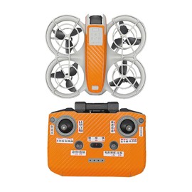 Laroal Neo Drones Sticker Kit Orange Waterproof Scratch-Resistant Decals Sticker Protective and Decorative Film for Drone and Controller