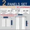 Amidoudou 1 Pair European Curtains with Valance Attached Double Layer