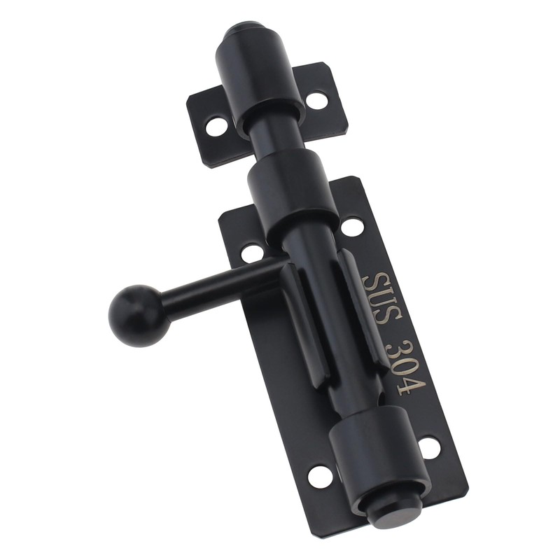 Slide Bolt Gate Latch, 4 Inch 304 Stainless Steel Barrel
