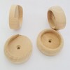 Btibpse Round Closet Rod Flange Wood Closet Pole Socket End