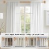 JRZOO Wrap Around Curtain Rods Wood, Blackout Heavy Duty Curtain