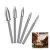 SIGANDG Engraving Drill Wood Carving Tool 5 Pieces HSS Engraving