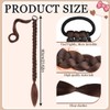 Long Ponytail Extension, 60cm Long Braided Ponytail with Tie Ponytail