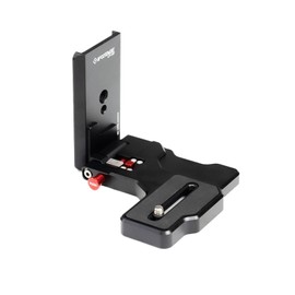 IFOOTAGE LP-02 L Shape Quick Release Plate, Camera L Bracket for Nano 2, 1/4" & 3/8" Threads, 50mm Quick-Mount Interface for Tripod and Camera Rig