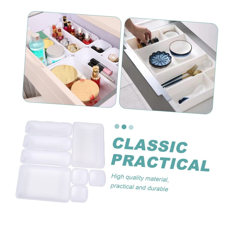 Beavorty 8pcs Storage Boxes for Home Organization Versatile Sundries Containers