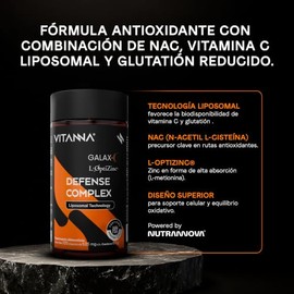 Vitanna Defense Complex NAC Vitamina C Liposomal y Glutatión