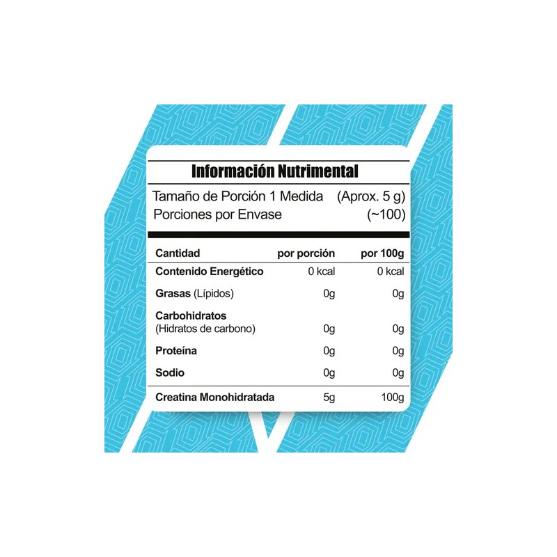Creatina Meta Nutrition Monohidratada 1050 Gr 210 Servicios Sabor Sin
