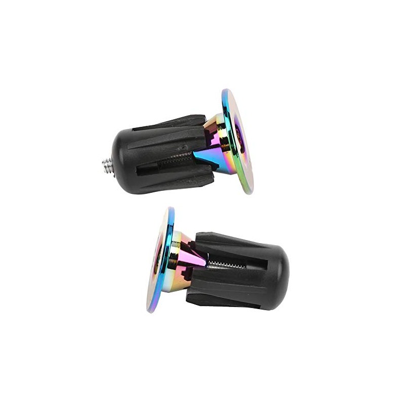 1Pair Bike Handlebar Grips Bar Ends Bike Handlebar Screw Plugs