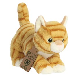 Aurora World Aurora, 35048, Eco Nation Orange Tabby Cat, 21 cm, Plush, Animal Print, 8.5 Inches