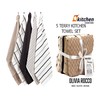 Olivia Rocco 5 Pack Terry Kitchen Tea Towels Cotton Super