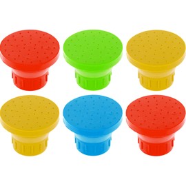 Pet Shower Head Bottle Sprinkler for Travel - Pack of 6 - Portable Water Attachment for Dogs - Top Bottle Sprinkler