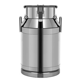 XUANIIIL Milk Barrels Pail, Stainless Steel 12 Liter 3.16 Gallon Transport Barrels Pail Milk Bucket Jug with Sealed Lid and Carry Handle, Embedded Silicone Airtight