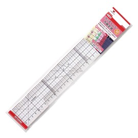 KAWAGUCHI TK05506 Cutting Square Ruler, 11.8 inches (30 cm), Length 11.8 inches (30 cm), Transparent