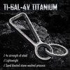 KeyUnity KM01 Titanium EDC Keychain Clip with Bottle Opener, Quick