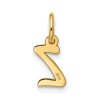 Unbranded 10k Yellow Gold Small Script Initial Z Charm