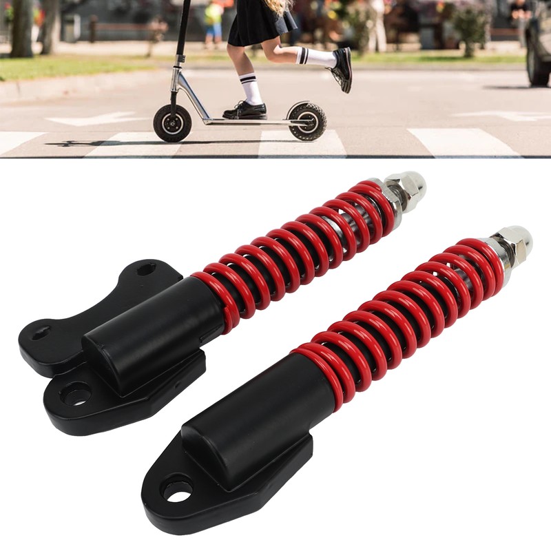 Scooter Shock Absorber Stainless Steel Spring Black Red Safe Stable