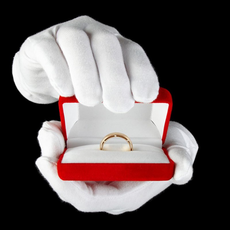 ANOMM 8 Pairs White Working Gloves,Soft Skin-Friendly Moisturising Gloves,White Cotton