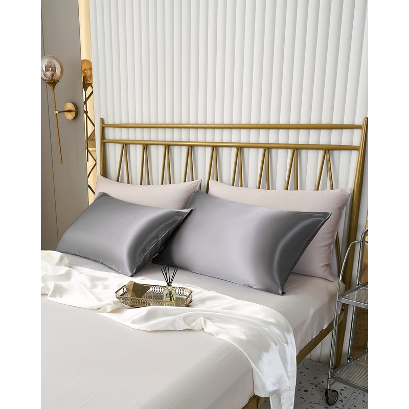 Satin Pillow cases 2 Pack Pillowcase for Hair and Skin