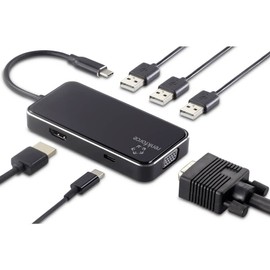 Renkforce USB-C® Docking Station RF-HUB-230 Suitable for Docking Station Brands: Universal USB-C® Power Delivery