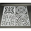 6 Pack Tile Stencil Set (8X8 Inch), Tile Stencil Pattern,