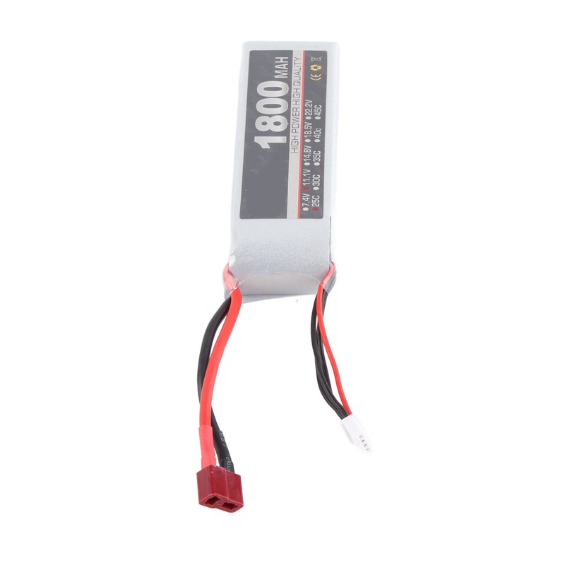 LiPo Battery Pack 11.1V 3S 1800mAh 25C Rechargeable LiPo Battery