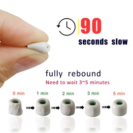 Luckvan - almohadillas para orejas de espuma viscoelástica para Sony WF-1000XM4 - almohadillas para orejas de repuesto para auriculares Sony WF-1000XM5 WF-1000XM3 WF-SP900 WI-1000X WF WI XBA Series