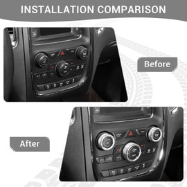 PDKLIN AC Volume Switch Knob Trim Ring Compatible with Dodge Charger 2011+/Challenger 2015+/RAM 2012-2017/Durango 2016-2022/Chrysler 300C 2011+, Aluminum Alloy Interior Accessories 3pcs, Silver