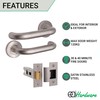 EAI Return to Door Lever on Rose Handle & Latch