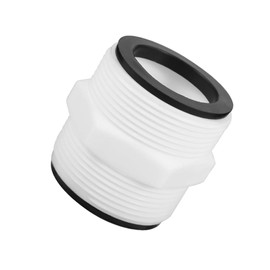 Sarini 2-teiliger Pool-Schlauchadapter, Gartenschlauchverlängerung mit 2 Gummiringdichtungen, Poolzubehör, 1,5 bis 1,5 Zoll Poolschlauchanschluss, kompatibel mit Intex und Coleman