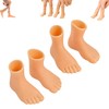 2 Pairs Finger Feet Puppet Tiny Feet, Finger Shoes, Realistic