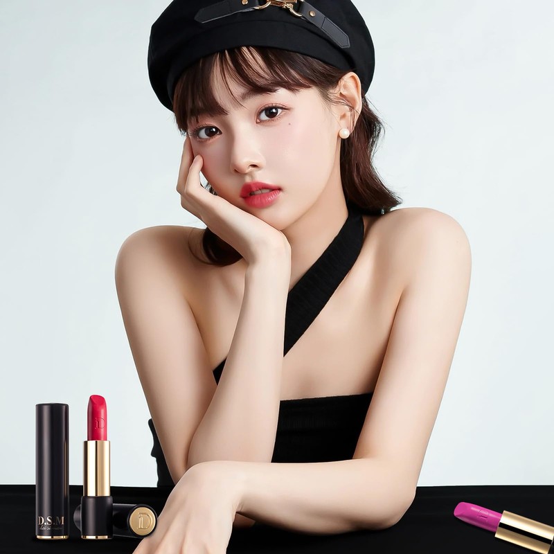 aopoka Lipstick Velvet Tint Trip Long Lasting Moisturizing Anti-Fall Lip