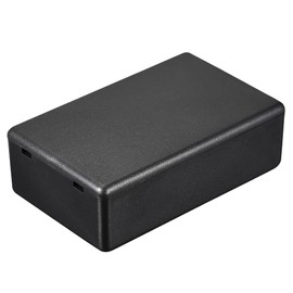 sourcing map Mini Dustproof Junction Box 80x50x26mm ABS for Electrical Project (Black, Pack of 4)