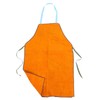 SEWACC Heat Resistant Cowhide Welding Apron Durable Work Bib for