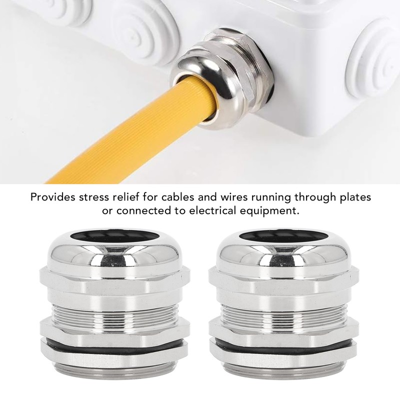 Cable Gland Stress Relief IP68 Waterproof Ni Plated Brass Metal