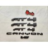 GMC 5PCS Matte Black Door Rear AT4 Canyon V6 OVERLAY