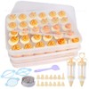 90 Deviled Egg Containers with Lid (Set 3),Plastic Deviled Egg