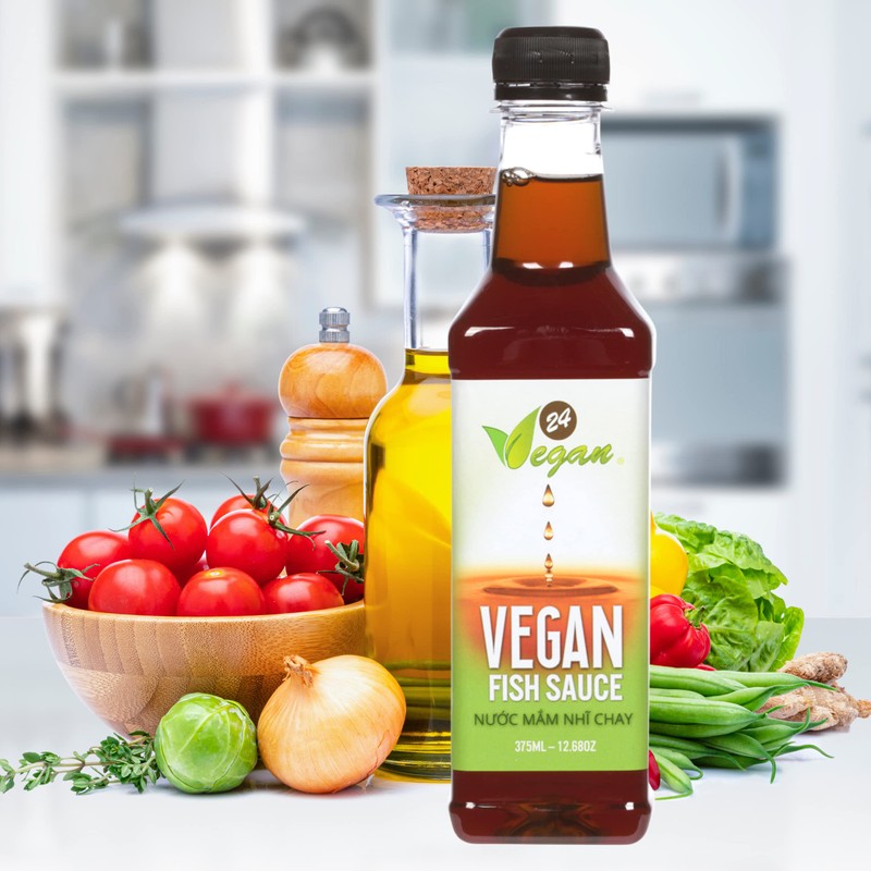 24Vegan Fish Sauces Premium Plant-Based Seasoning Sauce, All-Purpose Instant Flavor