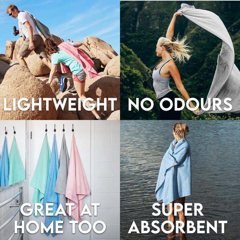 Dock & Bay Beach Towel - Quick Drying Microfibre, No